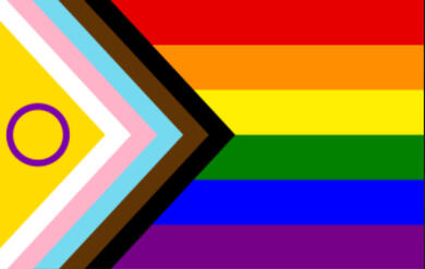 2SLGBTQIA+ affirming therapy Progressive Intersex Pride Flag